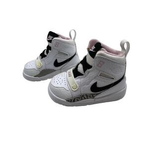 Nike Jordan Legacy 312 (TD) Mid Toddler 4C White Black Pink Foam AT4055-106NWT